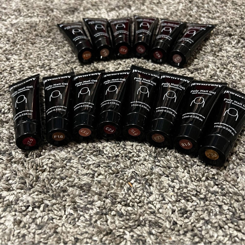 Black Poly Nail Gel Set